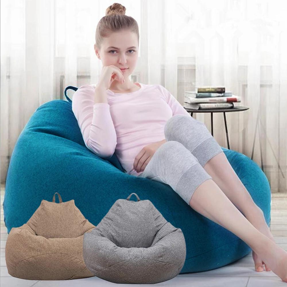Grand pouf paresseux, housse de canapé, doux, moelleux, respirant, Tatami pour adulte et enfant, auc