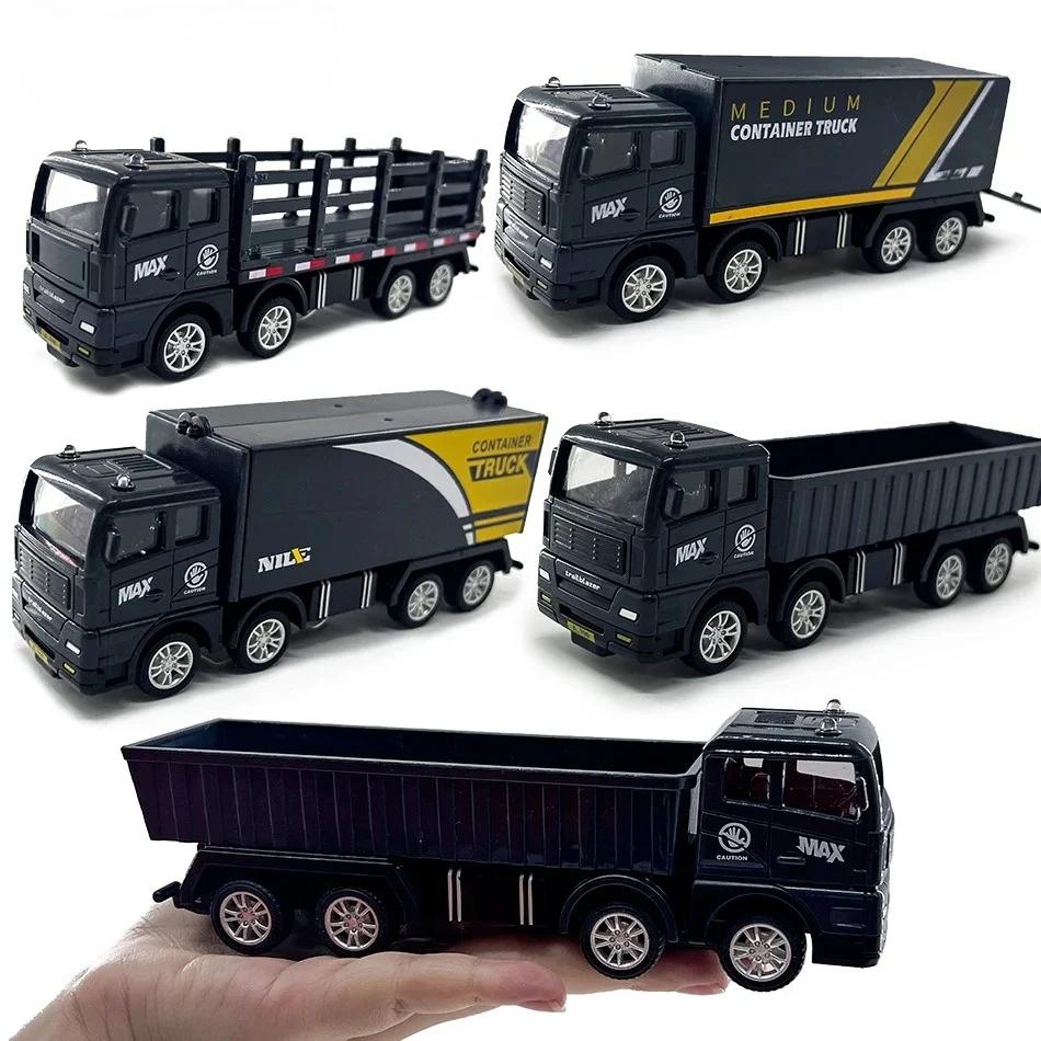 Simulation transporteur conteneur camion véhicule de fret enfants enfants retirer modèle de voiture 