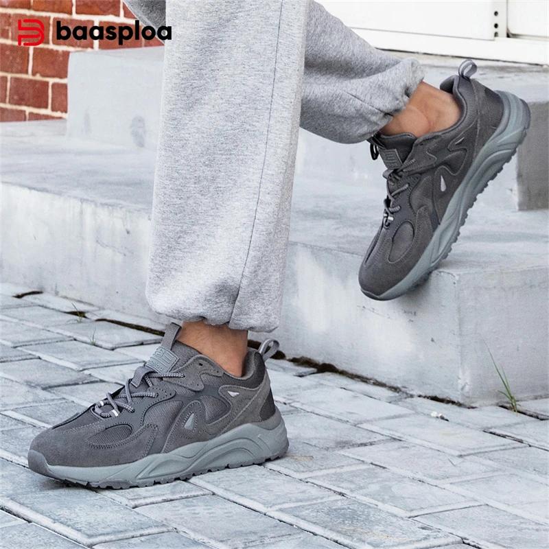 Baasploa hommes espadrilles décontractées nouvelle mode chaussures de marche maille respirant hommes