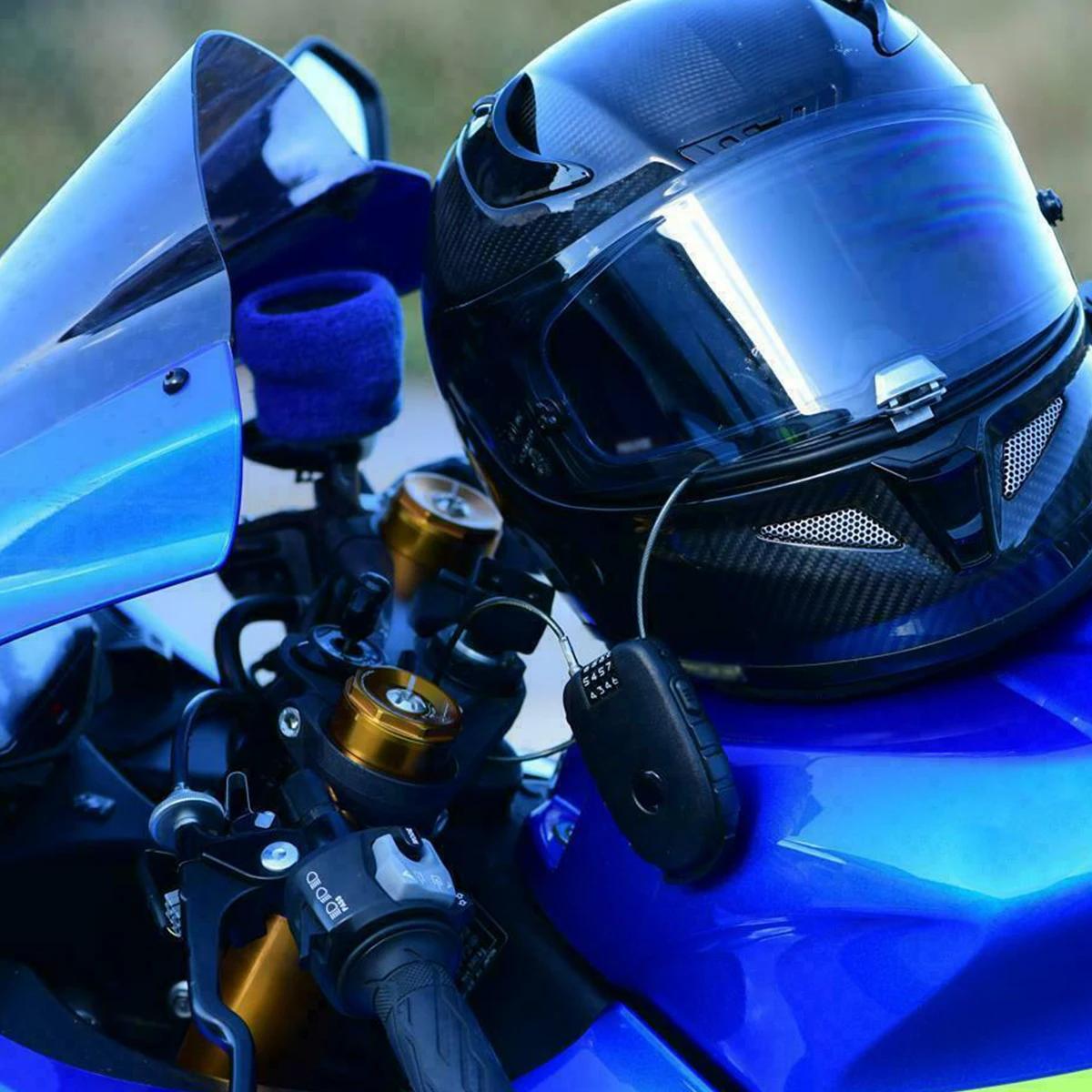 Mot de passe casque mot de passe roue outil de verrouillage codé 4 chiffres serrure télescopique câb