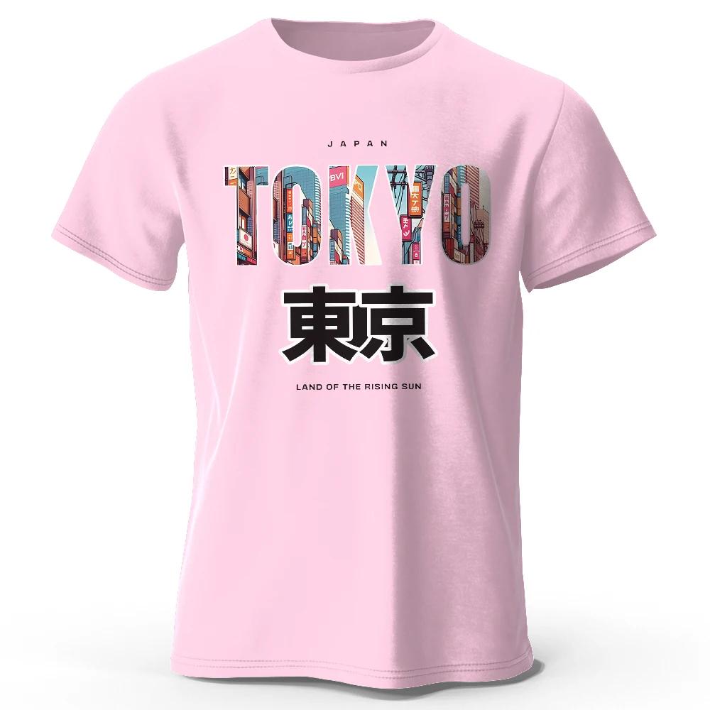 Tokyo imprimé mode avant 100% coton T-Shirt, Ultra doux col rond manches courtes T-Shirt, parfait po
