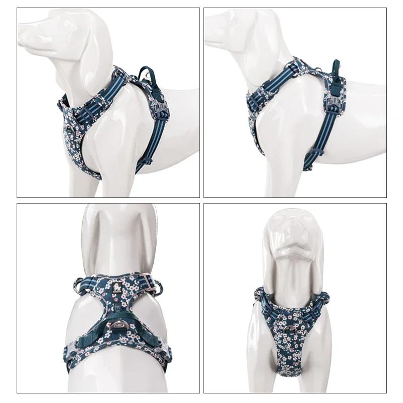 TruelGru- Tissu en coton SFP Floral pour animaux de compagnie, sans nervures, respirant et coulé, do