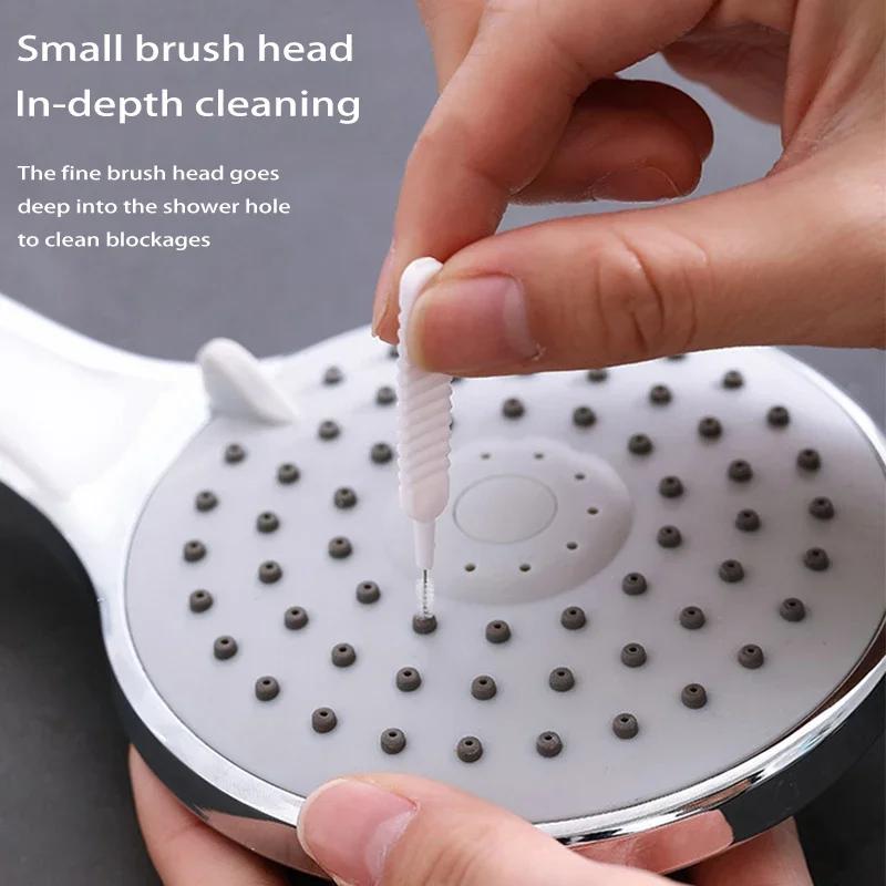 HOMicro-Brosse en nylon anti-colmatage pour pommeau de douche, nettoyeur de livres, trou de téléphon