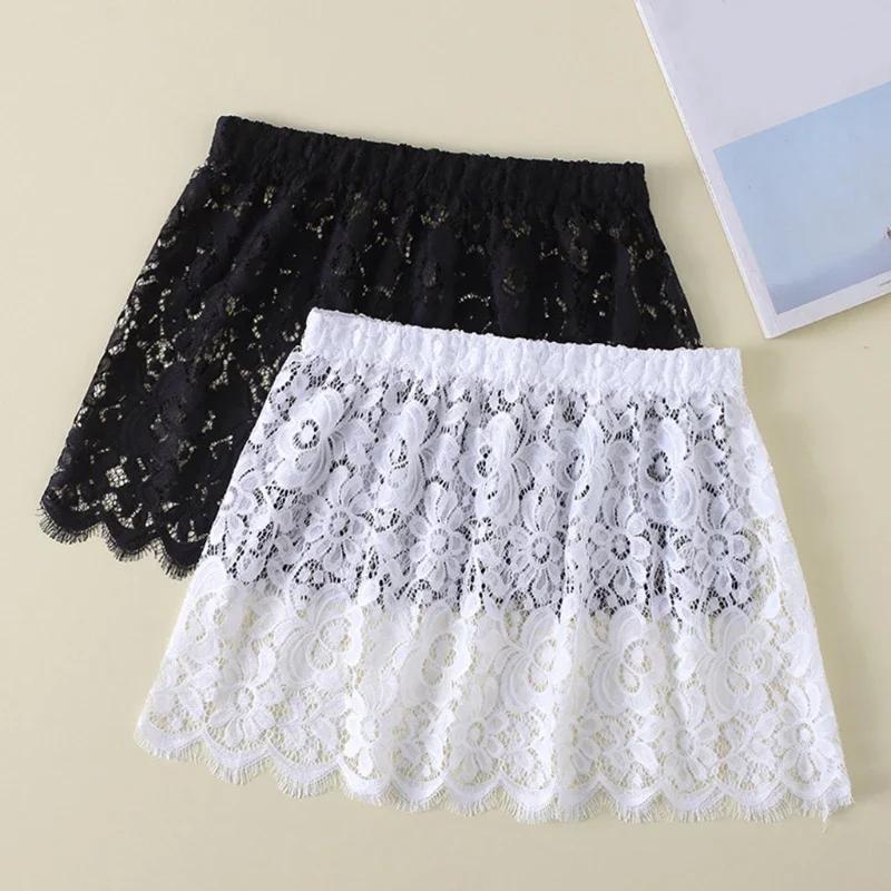 Extension de chemise en dentelle florale pour femmes, cils réglables, couches, Faux ourlet supérieur