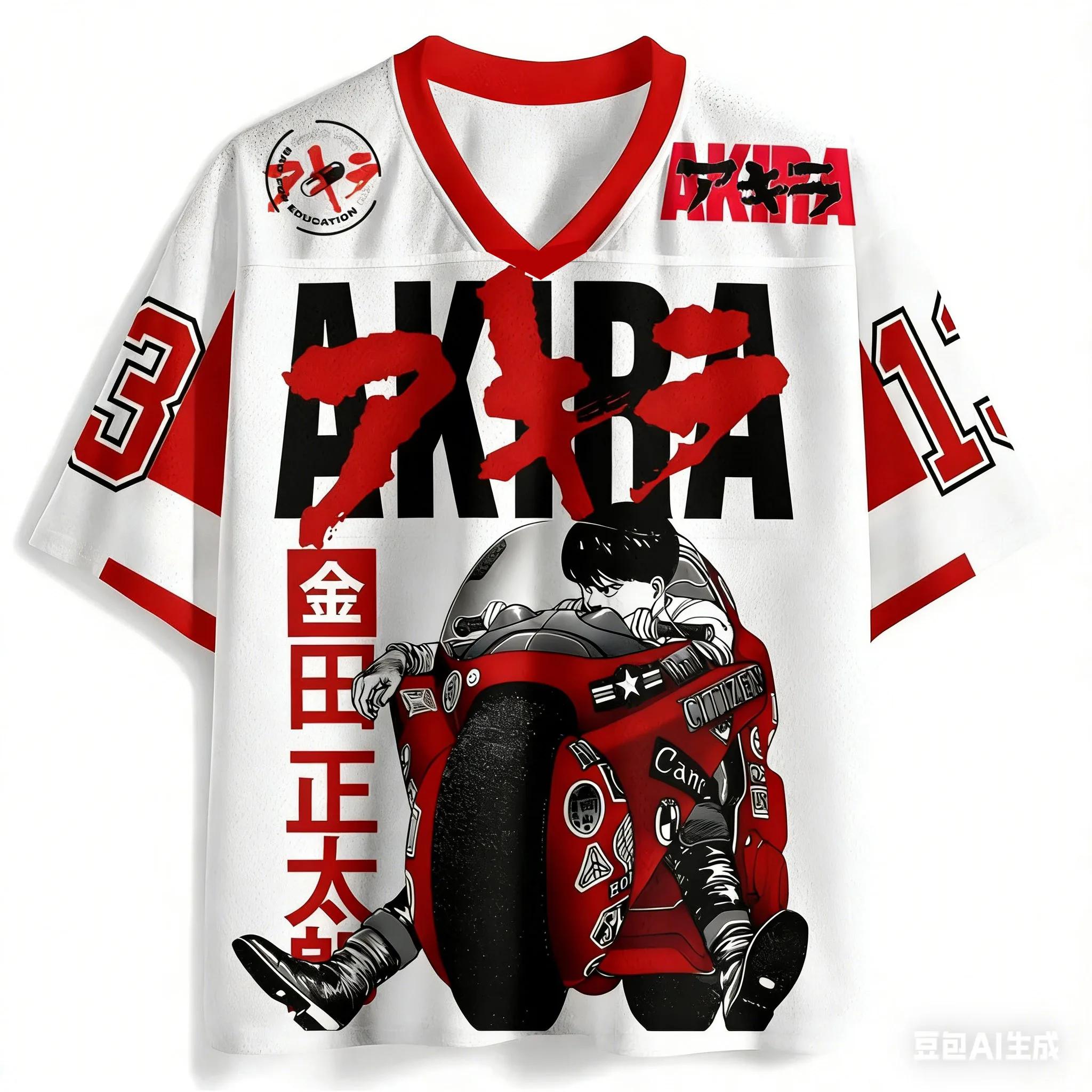 T-shirt de sport et de fitness Akira imprimé en 3D, nouvelle collection été 2026, tendance, style hi