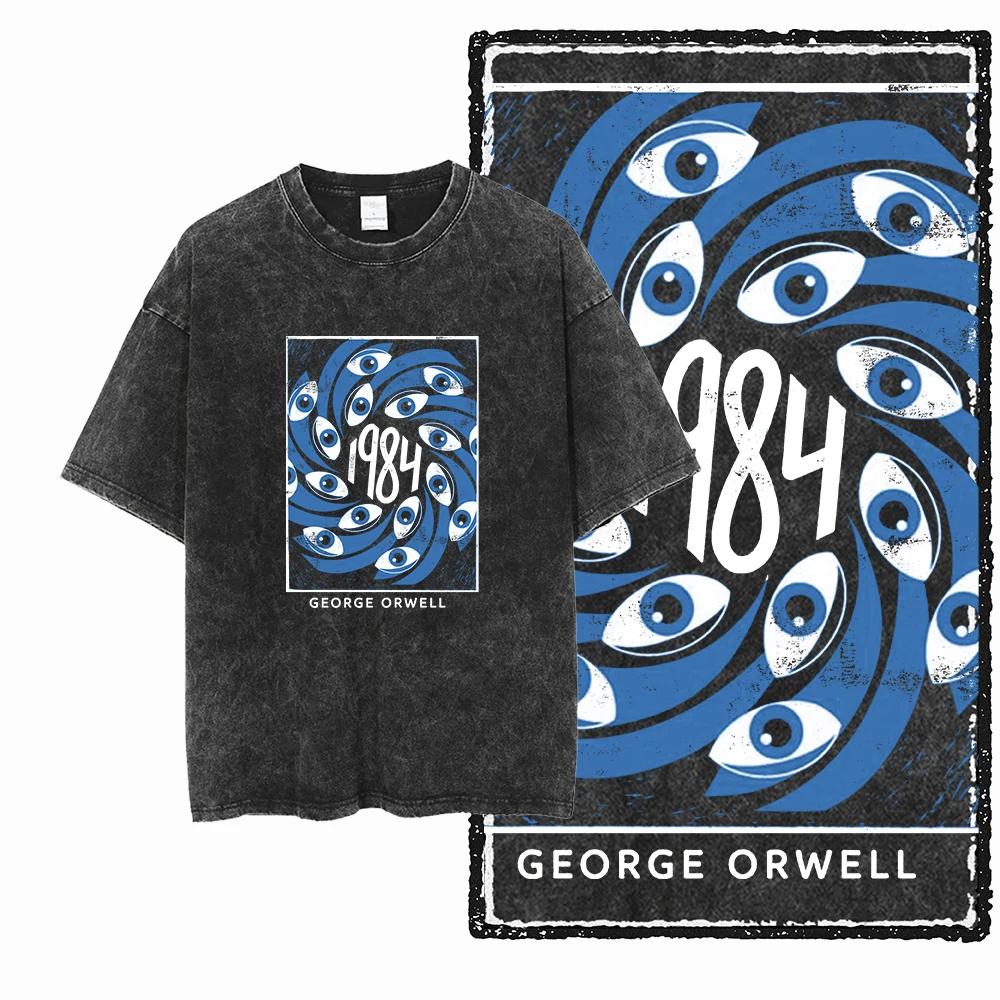 X1-x25 STREE THEME graphique exclusif unisexe coton lavé à l'acide t-shirt Cool Vintage Streetwear h