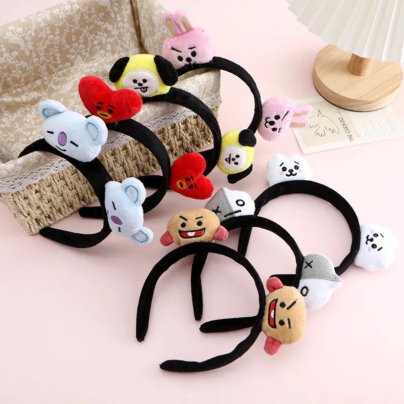 Bandeau BT21 koya RJ Shooky Man Tata Chimmy Cooky, dessin animé créatif, poupée mignonne, bandeau de