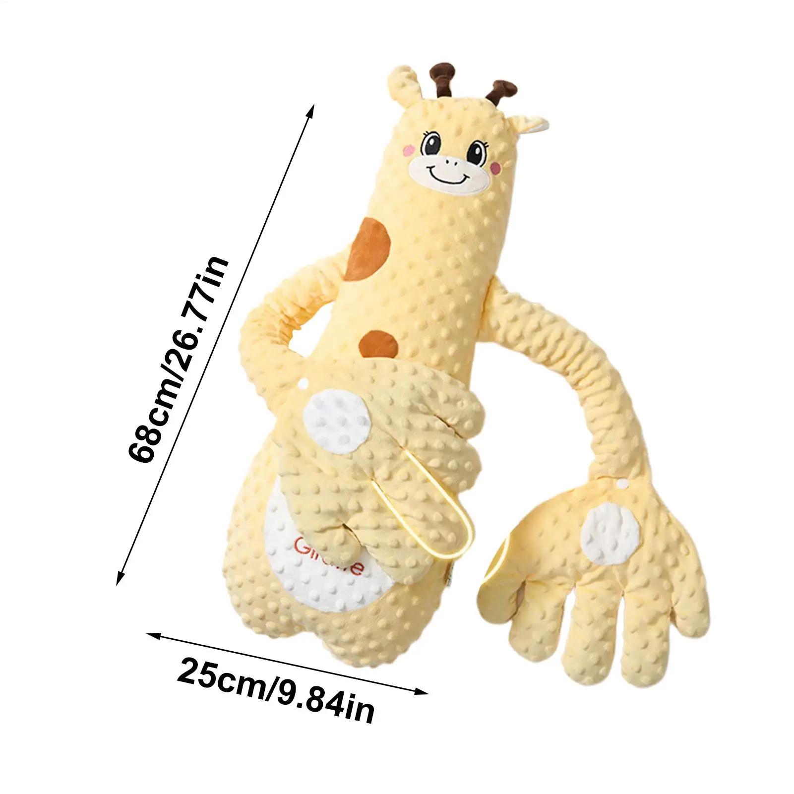 Jouet de sommeil pour bébé, coussin interactif en forme d'animal en peluche avec 3 modes réglables, 