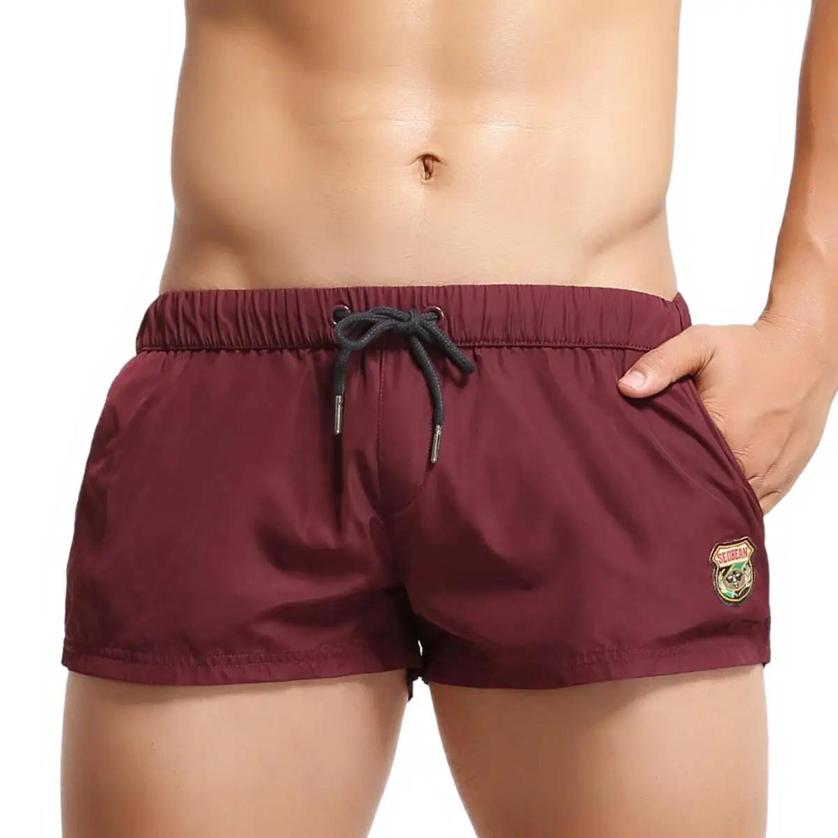 SEOBEAN maillots de bain à séchage rapide pour hommes Shorts de plage été Surf Fitness conseil tronc