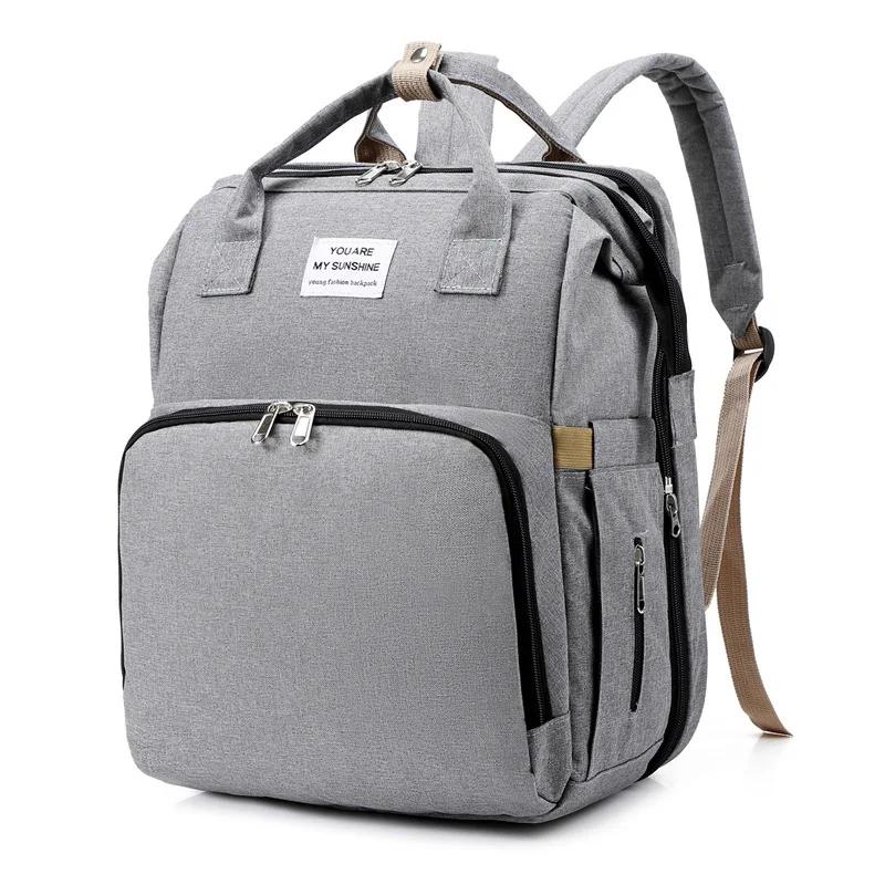 Nouveau Sac à Langer Pliable Multifonctionnel pour Maternité, Sac à Dos pour Biberons et Couches, Sa