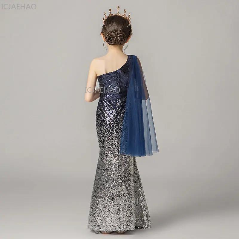 Robe de Princesse Rouge à Paillettes pour Filles 2026 – Tenue de Soirée pour Enfants, Robe de Cérémo