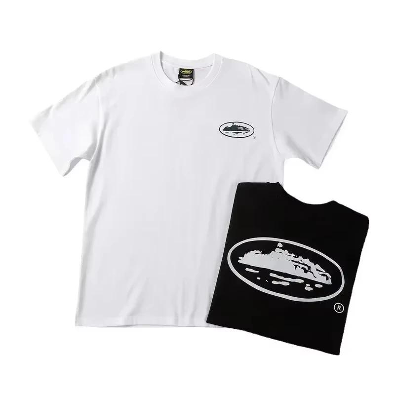 Nouveau T-shirt d'été 2026 à manches courtes imprimé bateau, col rond ample, respirant, demi-manches