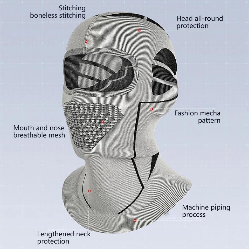 GTUBIKE unisexe hiver chaud cagoule chapeau élastique respirant cyclisme masque complet masque de sk