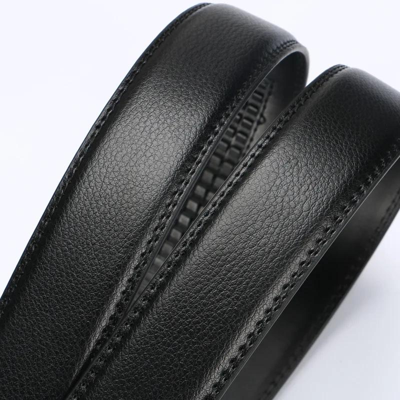 Ceintures à boucle automatique pour hommes, sans boucle, de marque, de haute qualité, véritable sang
