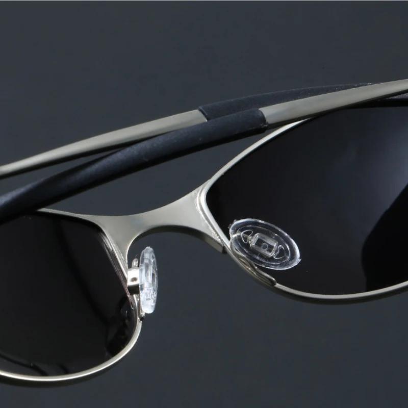 Lunettes de soleil polarisées pour hommes, Protection UV400, monture métallique Ultra légère, pour l