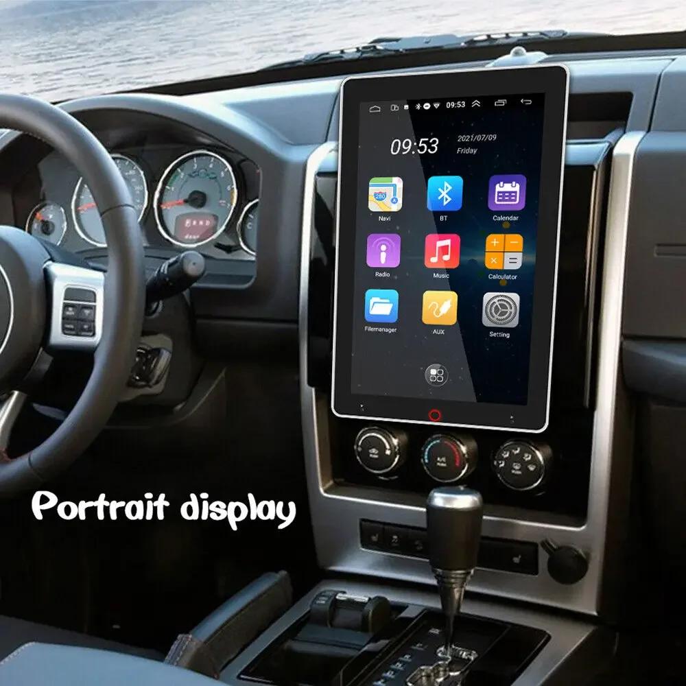 Lecteur vidéo de voiture rotatif automatique, radio stéréo universelle, GPS, Android 14.0, Apple Car