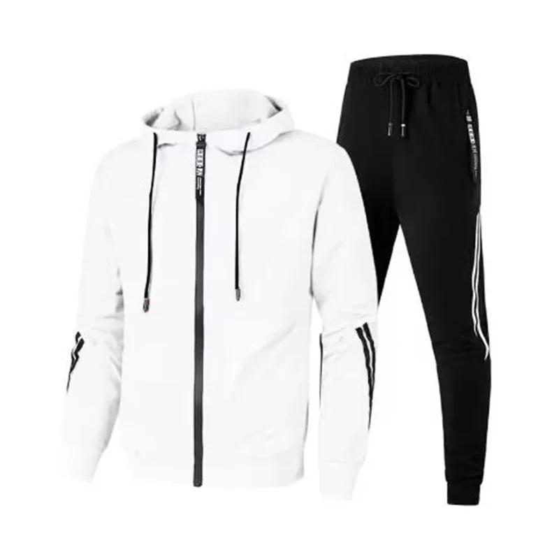 Ensemble pour hommes pull sweat à capuche survêtement à manches longues haute qualité sport costume 