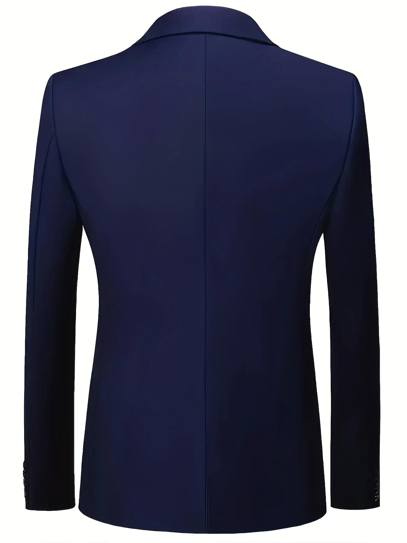 Ensemble de costume 2 pièces bordeaux pour homme (blazer + pantalon uniquement, gilet non inclus), v