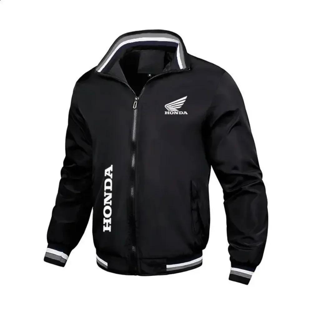 EsHonda moto Gold Wing GL1800 veste imprimée moto course équipe Bomber veste surdimensionné coupe-ve