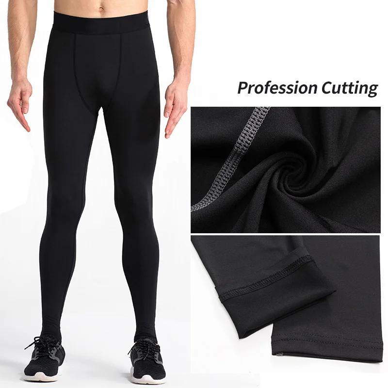 Leggings de Compression de gymnastique pour hommes, pantalons d'entraînement de Sport, collants de c