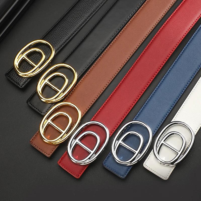 Ceinture de marque célèbre de 3.8cm de large pour hommes, ceintures en cuir véritable de luxe de hau