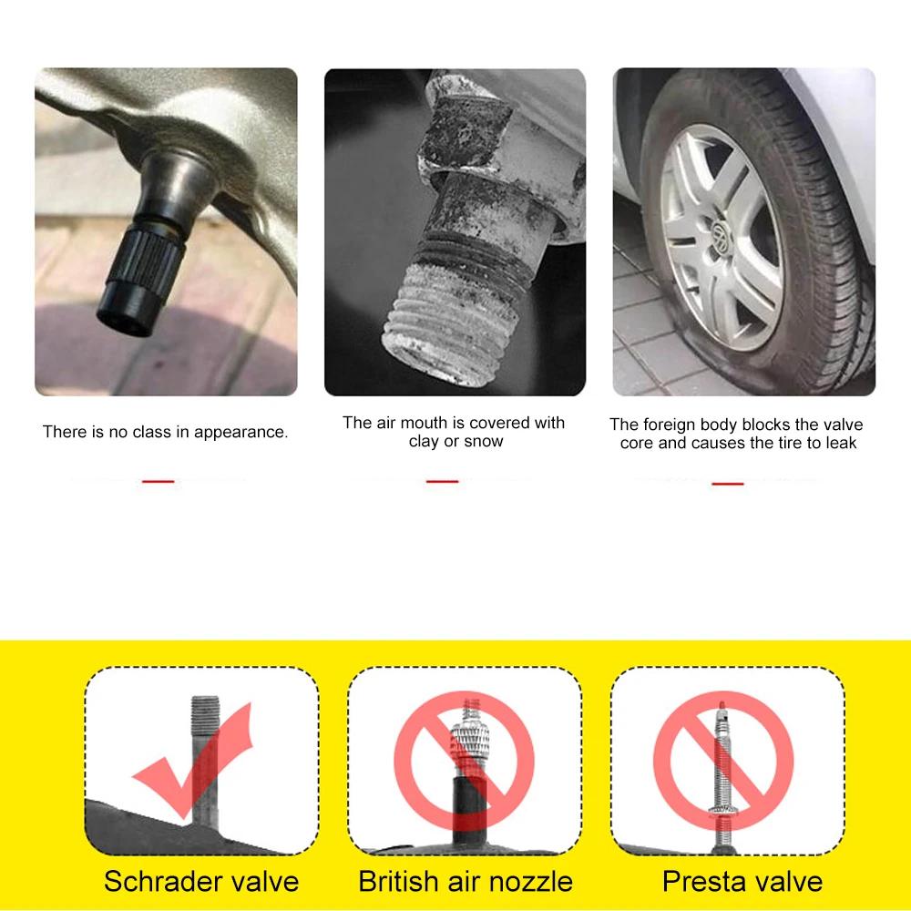 Bouchons de valve lumineux en forme de crâne, fluorescents, qui brillent la nuit, pour voiture, moto