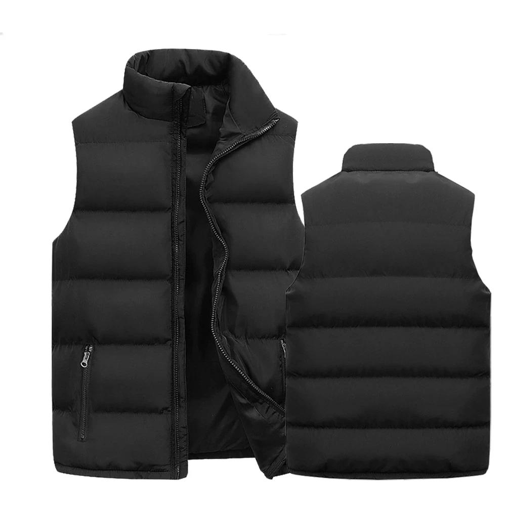 GlaJacket-Veste à col montant pour homme, manteau à fermeture éclair imperméable, gilet décontracté,