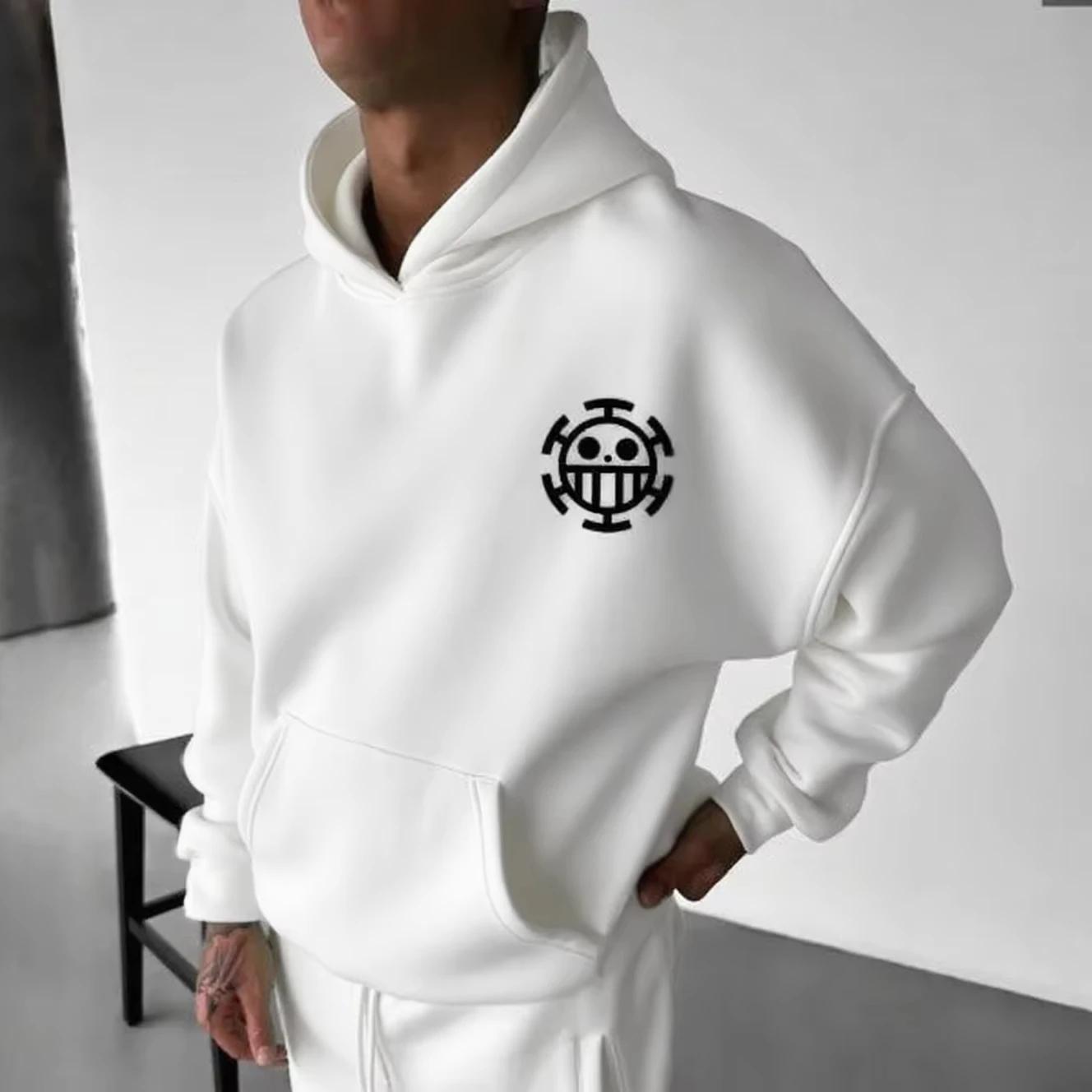Sweat-shirt à capuche pour homme One Piece Zoro Anime, printemps automne, coton, streetwear, décontr