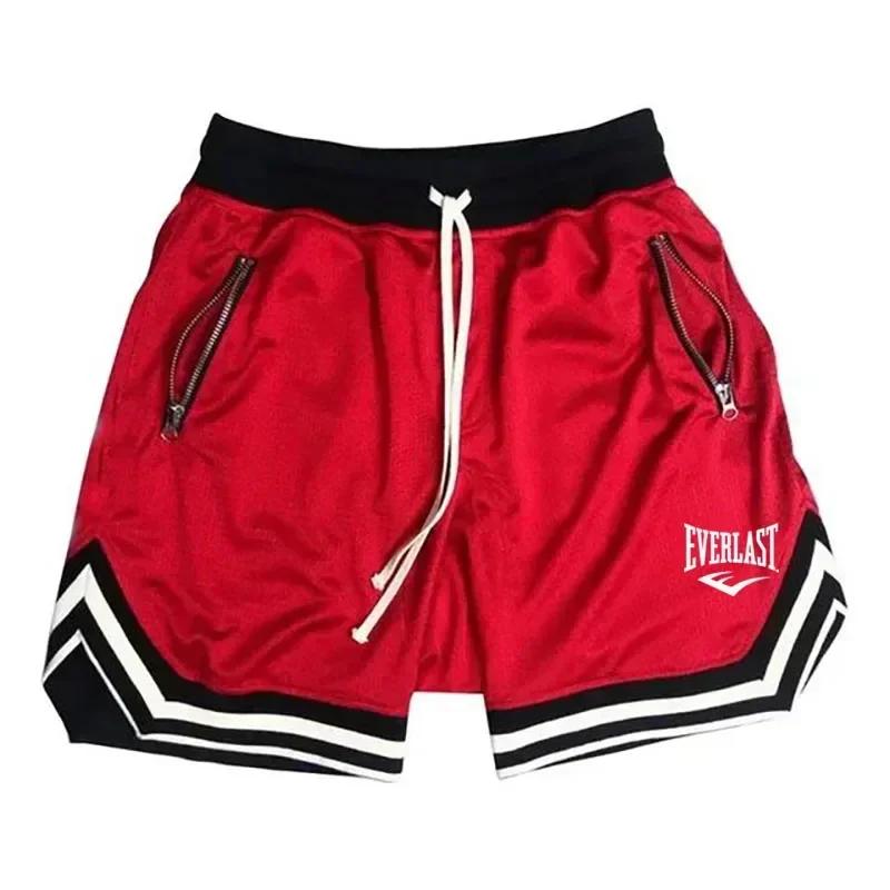 Shorts de basketball EVERLAST 2026 pour hommes – Nouveauté été, décontracté, ample, respirant, en ma