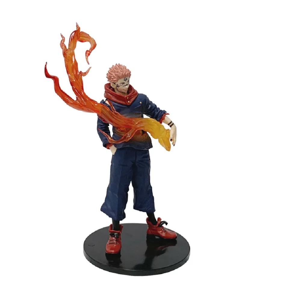 Figurine de dessin animé Jujutsu Kaisen Itadori Yuji, 21cm, modèle de poupée en PVC, jouets de Colle