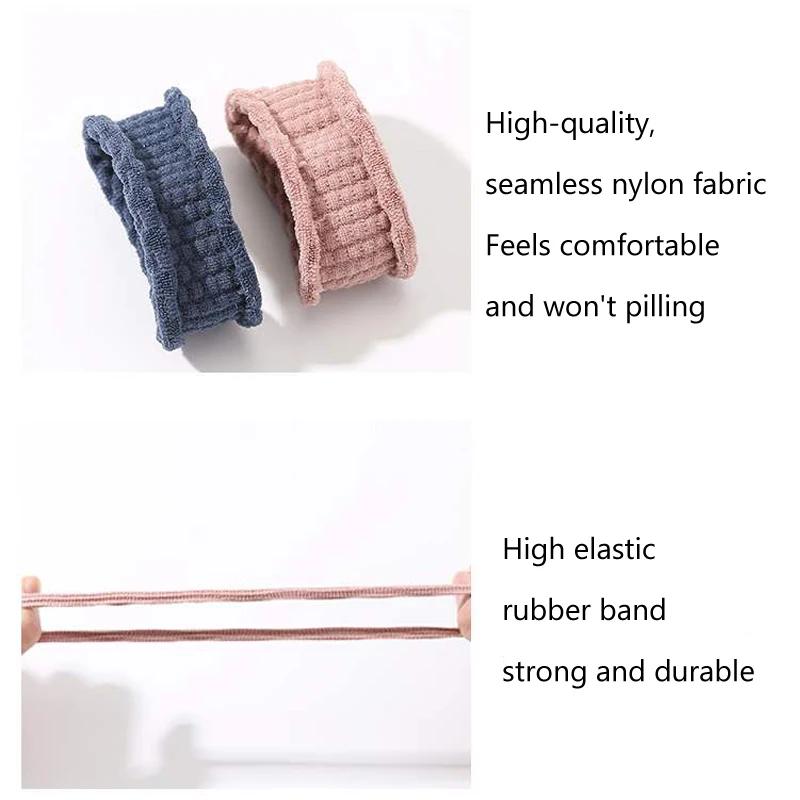 20 pièces femmes filles Simple basique élastique bandes de cheveux cravates Scrunchie support bandes