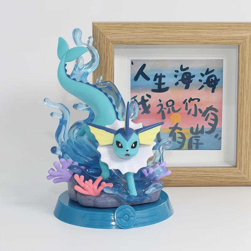 Figurine Pokemon Eeveelution Espeon Sylveon Glaceon Leafeon Vaporeon Umbreon Flareon, modèle de boît
