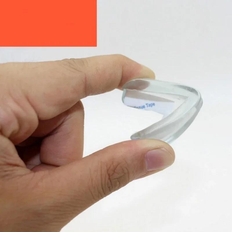 Protecteur de sécurité Transparent en Silicone pour enfants, 4 pièces, couverture de Protection d'an