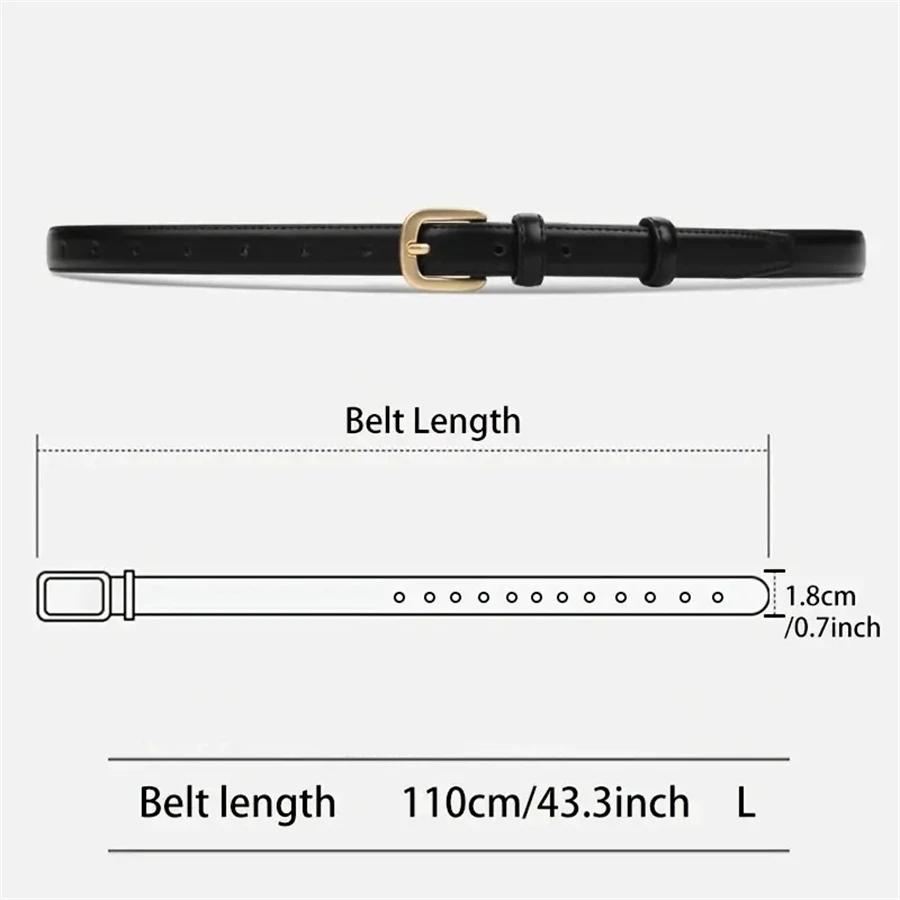 Ceinture décontractée à la mode, avec sensation Simple et haut de gamme, ceinture à Double boucle à 