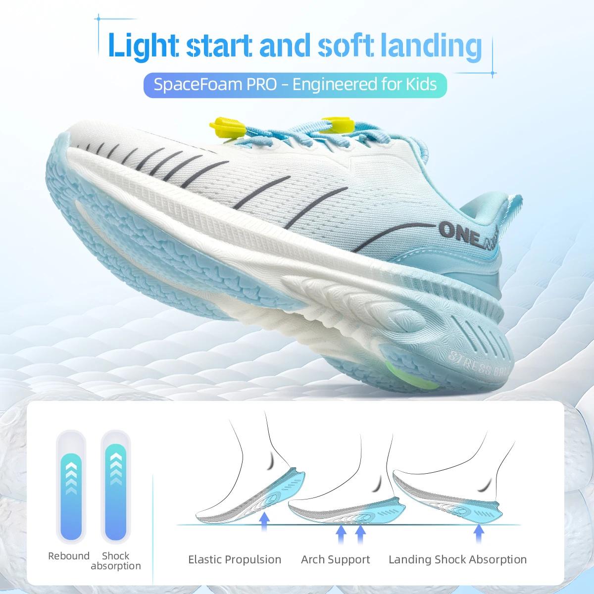 ONEMIX – chaussures de sport imperméables et absorbant les chocs pour enfants, légères, respirantes,