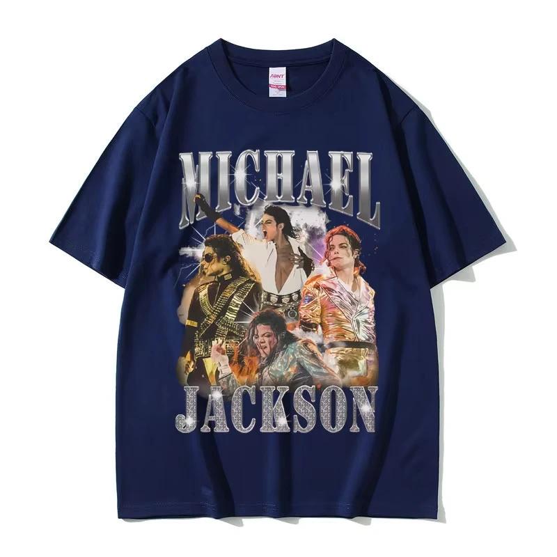 T-shirt graphique classique vintage Michael Jackson pour hommes, vêtements d'été, mode rétro gothiqu