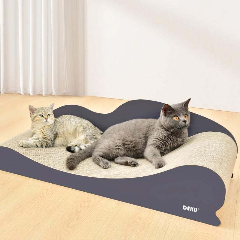 Meubles de canapé-lit pour chat de grande taille, salon à gratter en carton ultime, grattoir durable