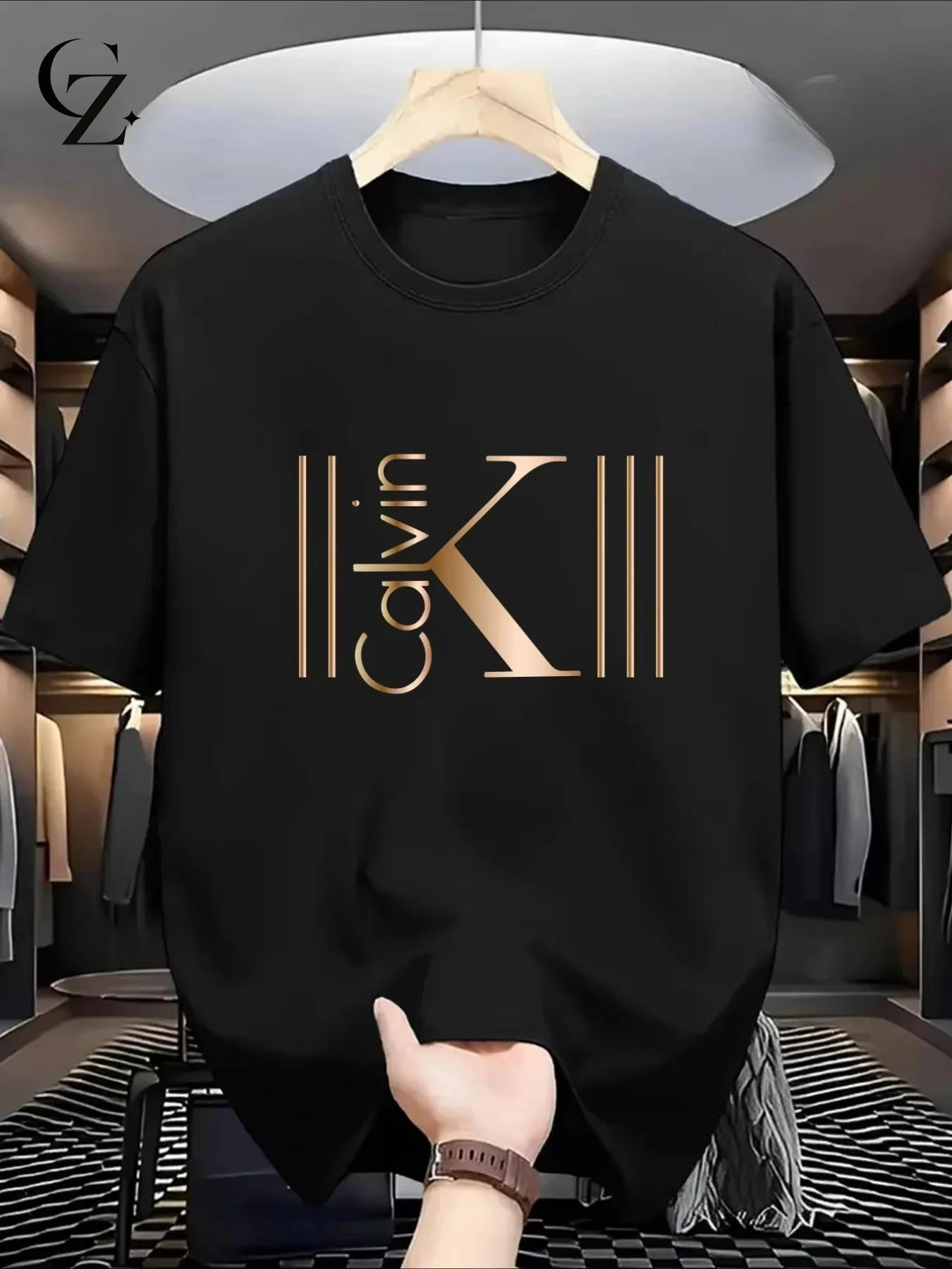 T-shirt de luxe 2026 pour homme, respirant, motif sportif imprimé, décontracté et tendance, manches 