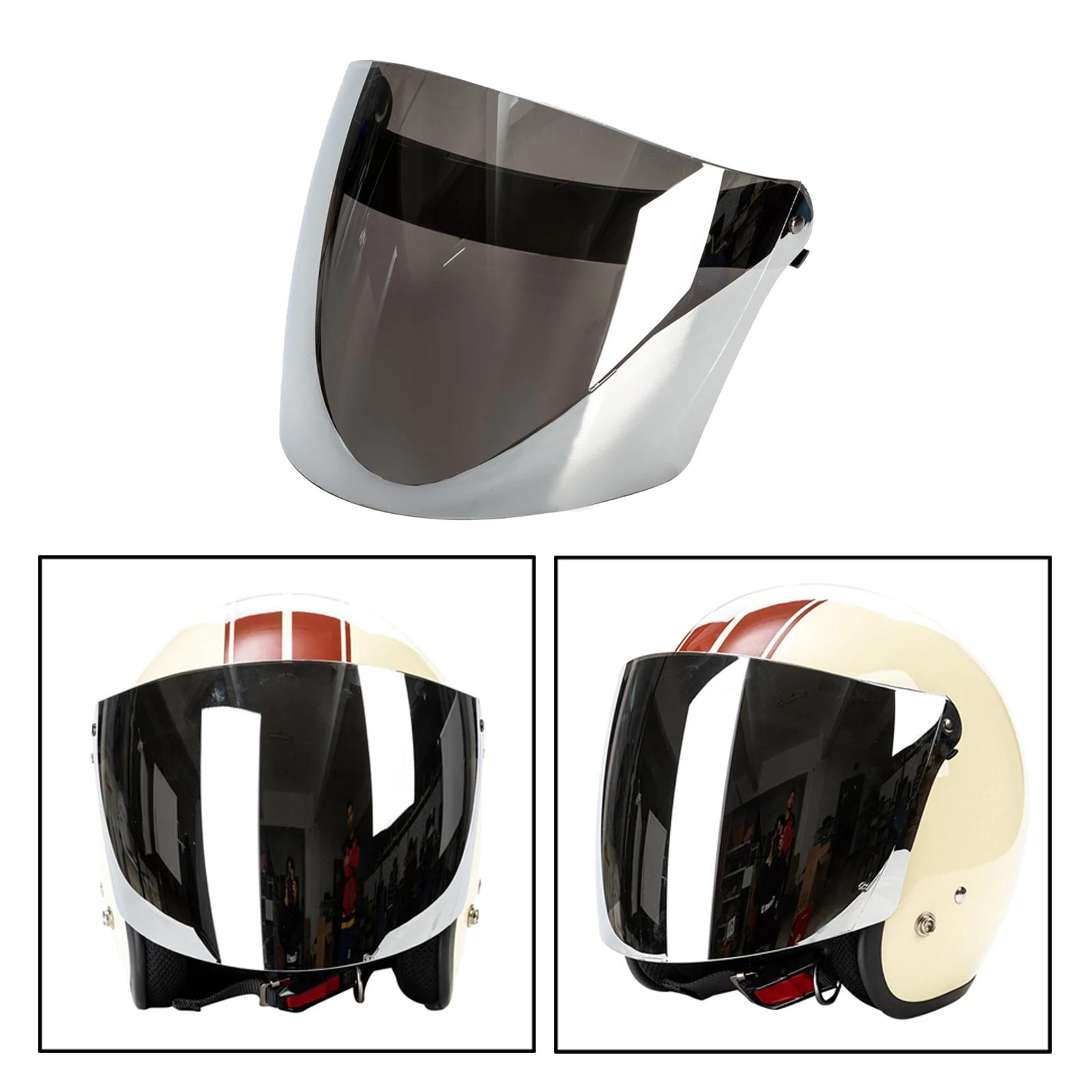 Pare-vent rétro ouvert à 3 boutons-pression, visière de casque, lentille de protection contre le ven