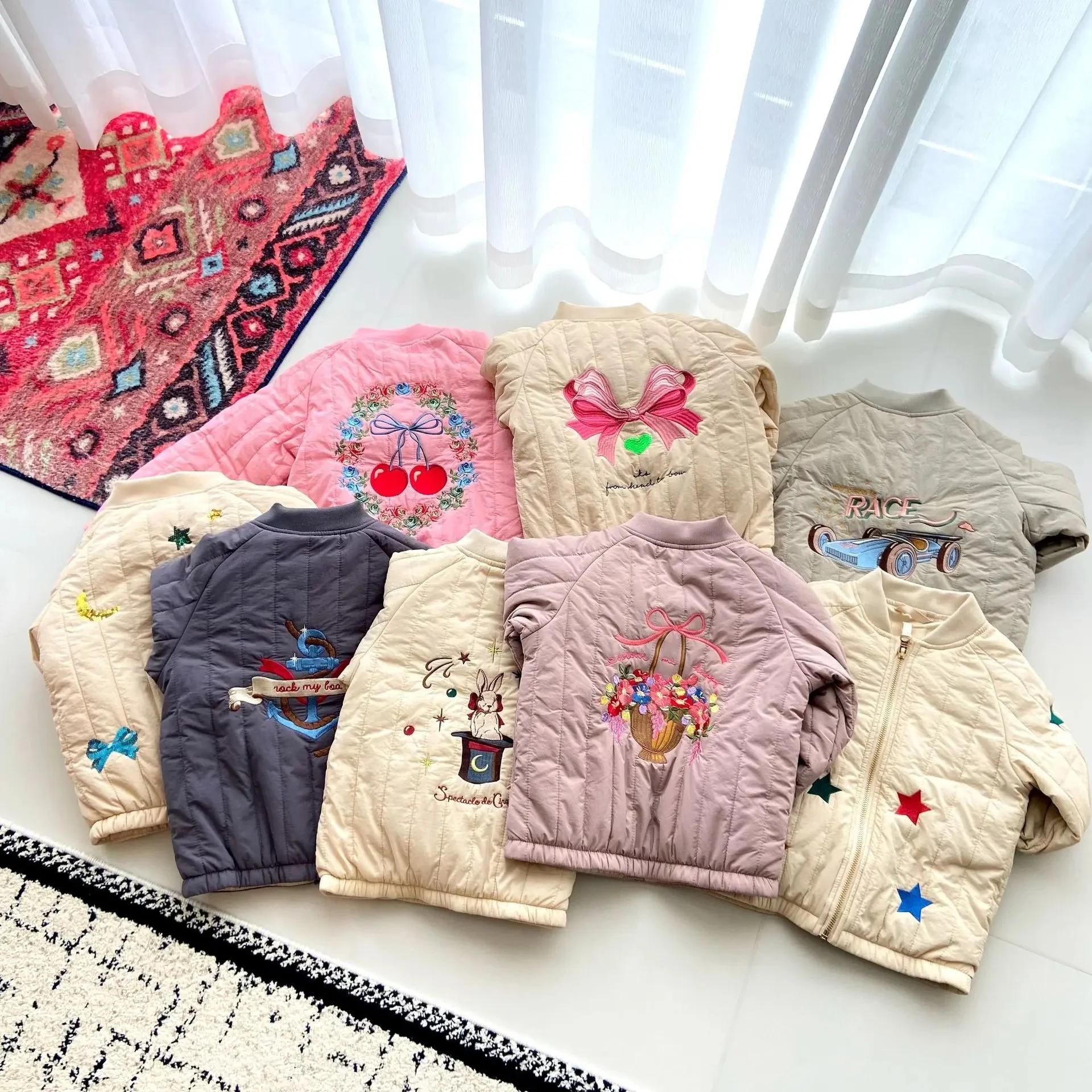 Vestes en coton pour bébés filles Hiver 2026 KS, Manteaux en laine d'agneau, Vestes pour enfants, Bl