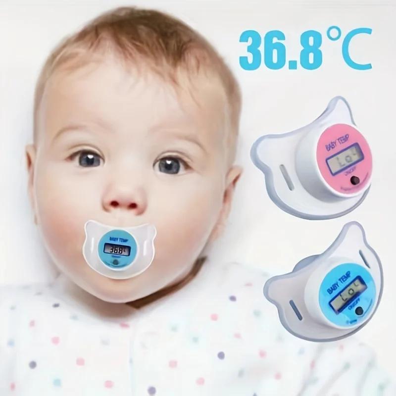 Thermomètre électronique pour sucette pour bébé, thermomètre intelligent numérique pour nourrissons,