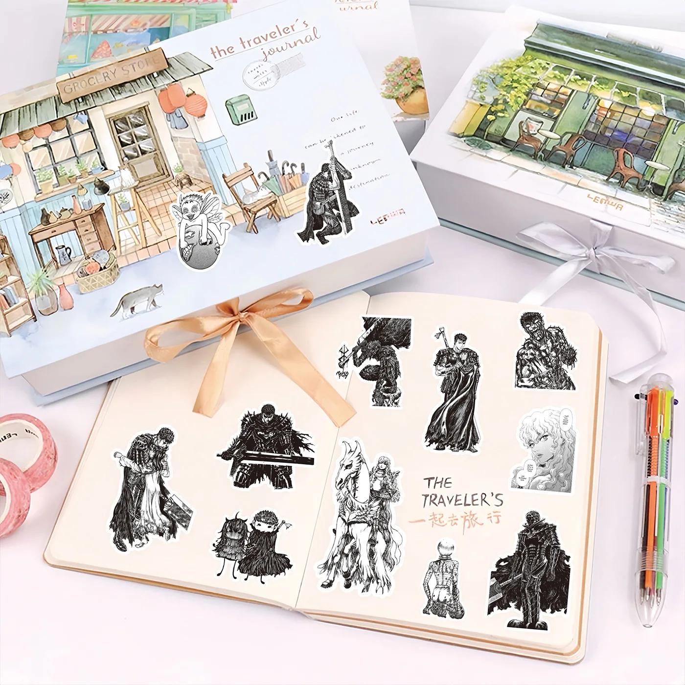 Autocollants de dessin animé Berserk Guts Casca, 82 pièces, décoration pour ordinateur portable, tél