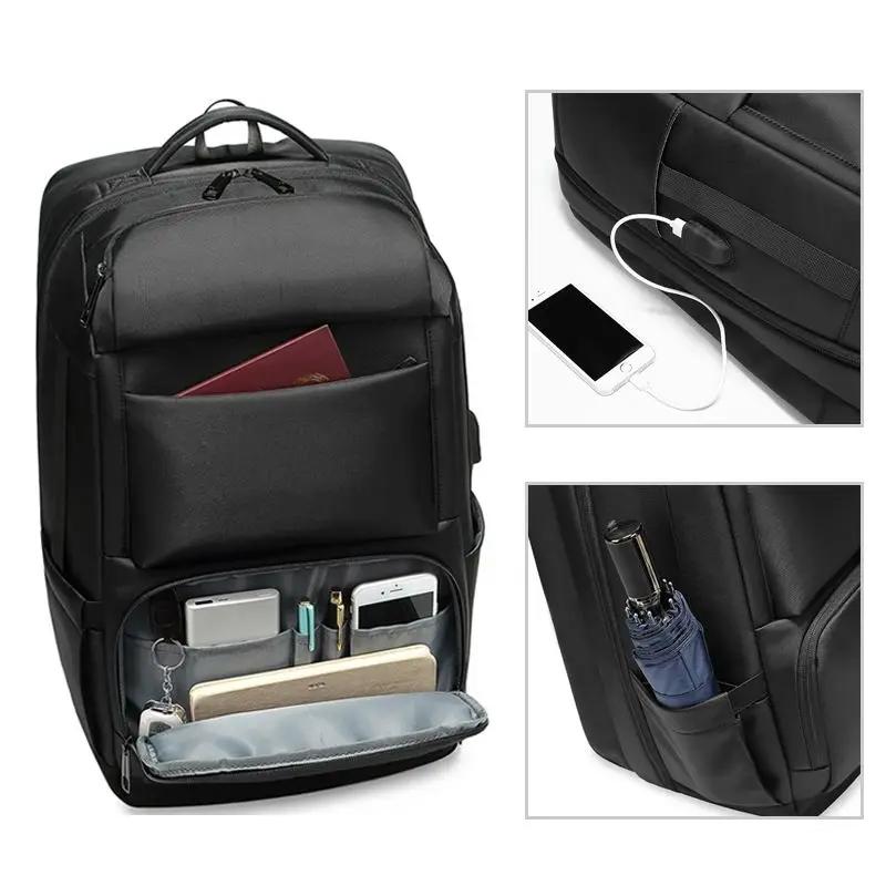 EURCOadvocate-Sac à Dos Multifonction pour Homme, Grande Capacité, Port de Chargement USB, Ordinateu