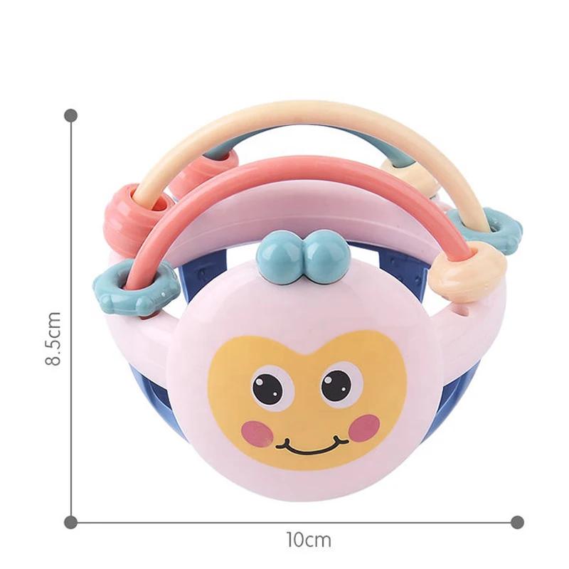 Jouets de dentition doux pour bébé, anneau de dentition sensoriel éducatif précoce pour nouveau-né, 