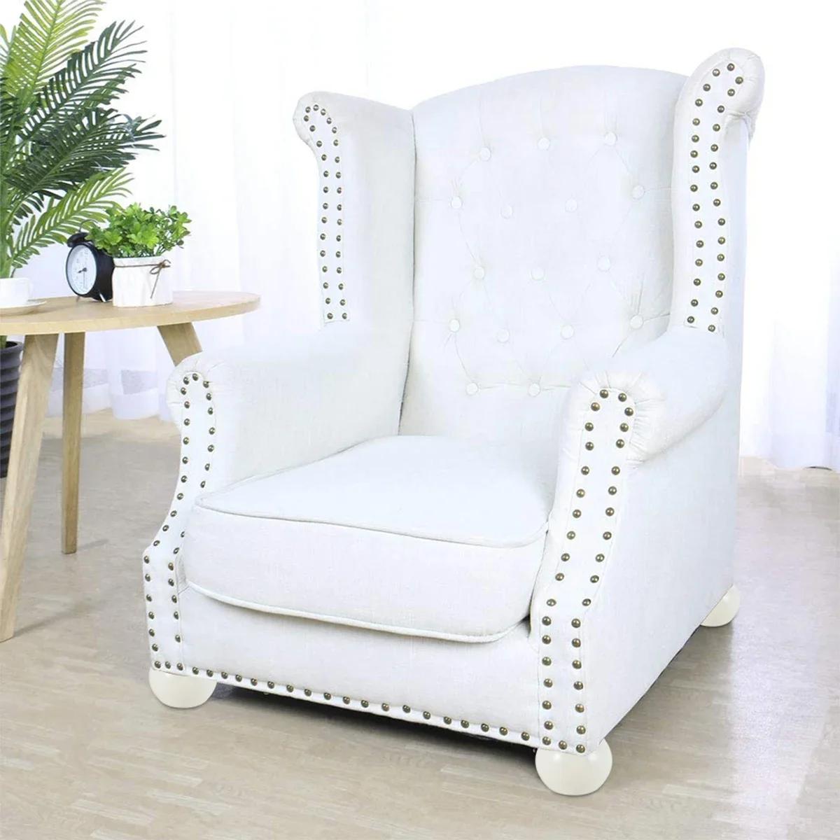 Pieds de Meubles en Bois Massif Arrondis avec Vis, Ensemble de Remplacement pour Chaise, Armoire, Ta