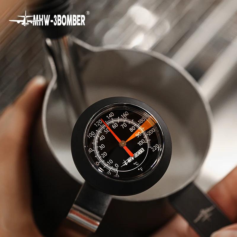 MHW-3BOMÉRO 0 à 100 ℃   Thermomètre à cadran pour cafetière, pichet à mousse de lait, café professio