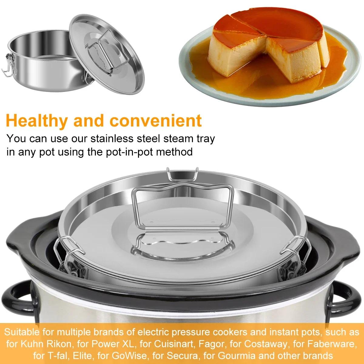 Ensemble de moules à gâteau ronds en acier inoxydable, moule à flan, moule à gâteau au fromage pour 