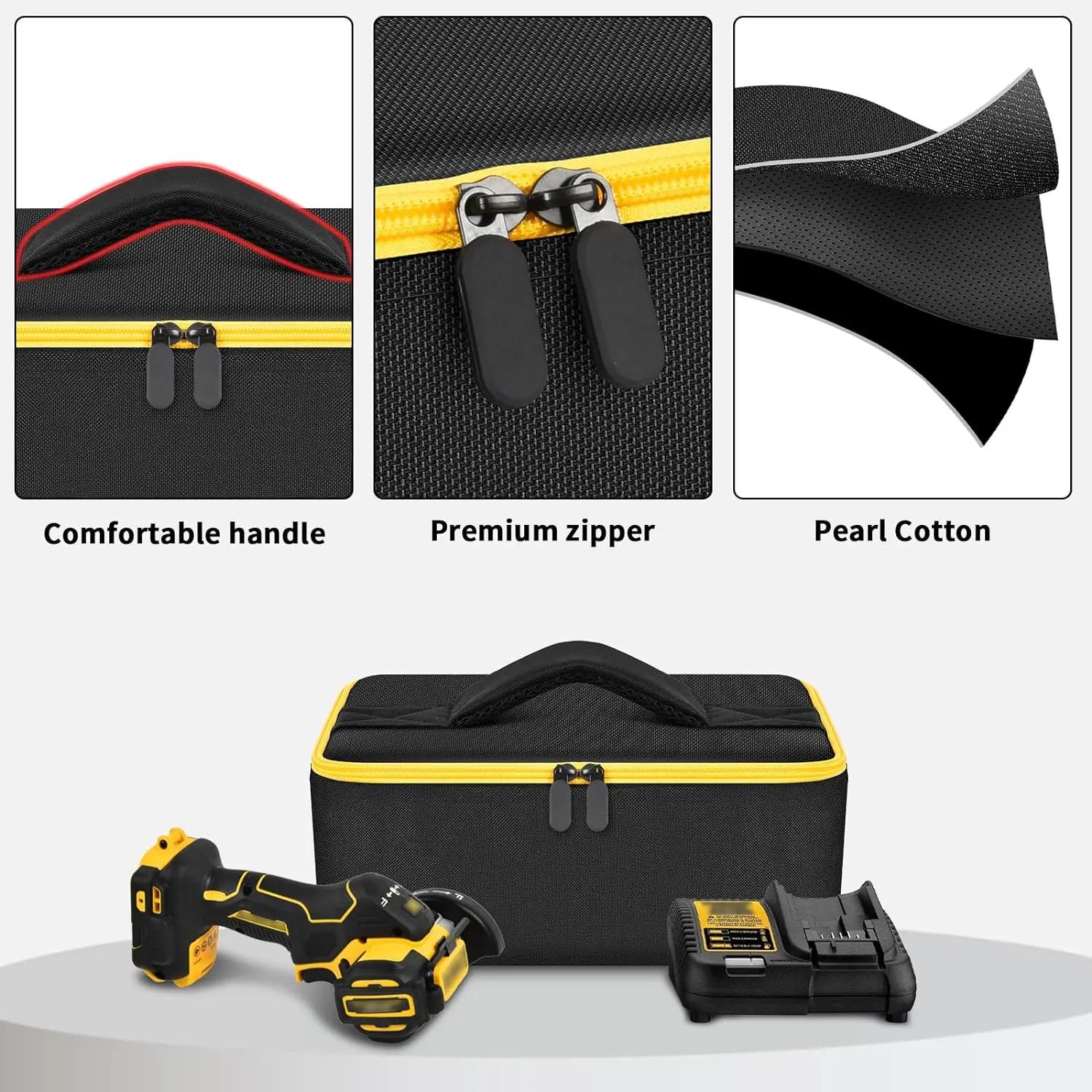 Sac compatible avec DEWALT 20V MAX Cut Off Tool 3 en 1 sans balais (DCS438B), mallette de rangement,