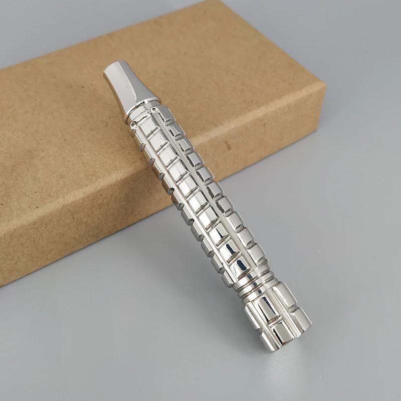 Poignée de rasoir de sécurité en acier inoxydable Dscosmetic Spiral 316 pour rasoir de sécurité