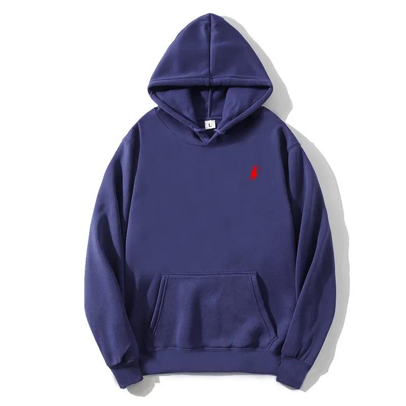 Sweat-shirt à capuche imprimé polo 2025 pour l'automne et l'hiver, adapté aux hommes et aux femmes, 